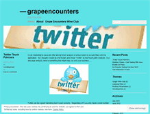 Tablet Screenshot of grapeencounters.wordpress.com
