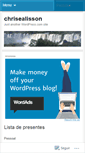 Mobile Screenshot of chrisealisson.wordpress.com