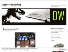 Tablet Screenshot of discoveringwriting.wordpress.com