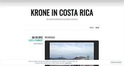 Desktop Screenshot of kroneincostarica.wordpress.com