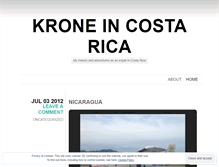 Tablet Screenshot of kroneincostarica.wordpress.com