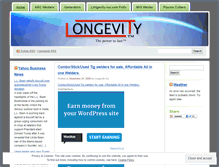 Tablet Screenshot of longevityinc.wordpress.com