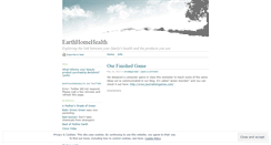 Desktop Screenshot of earthhomehealth.wordpress.com