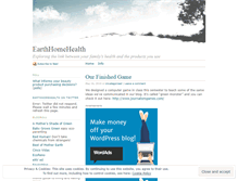 Tablet Screenshot of earthhomehealth.wordpress.com