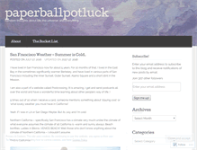 Tablet Screenshot of paperballpotluck.wordpress.com