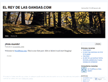 Tablet Screenshot of elreydelasgangas.wordpress.com