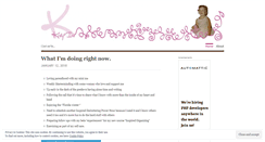 Desktop Screenshot of kristyiris.wordpress.com