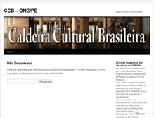 Tablet Screenshot of caldeiraculturalbrasileira.wordpress.com