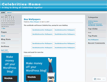 Tablet Screenshot of celebritiez.wordpress.com