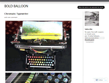 Tablet Screenshot of boldballoon.wordpress.com