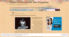 Desktop Screenshot of filipinapregnancy.wordpress.com