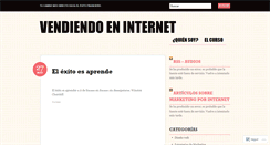 Desktop Screenshot of cursovendiendoeninternet.wordpress.com