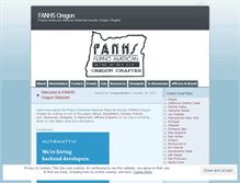 Tablet Screenshot of fanhsoregon.wordpress.com