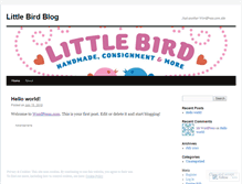 Tablet Screenshot of littlebirdstore.wordpress.com