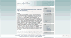 Desktop Screenshot of mirza07.wordpress.com