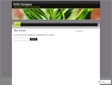 Tablet Screenshot of krsdesign.wordpress.com