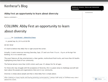 Tablet Screenshot of kenherar.wordpress.com