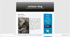 Desktop Screenshot of jet4sale.wordpress.com