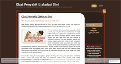 Desktop Screenshot of obatpenyakitejakulasidinitj.wordpress.com