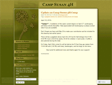 Tablet Screenshot of campsusan4h.wordpress.com