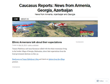 Tablet Screenshot of caucasusreports.wordpress.com