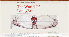 Desktop Screenshot of lankybritt.wordpress.com