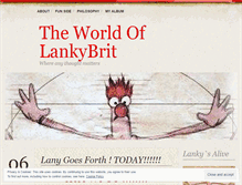 Tablet Screenshot of lankybritt.wordpress.com
