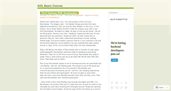 Desktop Screenshot of aolbasiccourse.wordpress.com