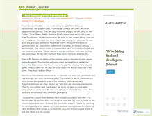 Tablet Screenshot of aolbasiccourse.wordpress.com