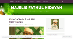 Desktop Screenshot of majelisfathulhidayah.wordpress.com