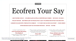 Desktop Screenshot of ecofren.wordpress.com