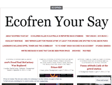 Tablet Screenshot of ecofren.wordpress.com