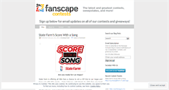 Desktop Screenshot of fanscapecontests.wordpress.com