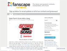 Tablet Screenshot of fanscapecontests.wordpress.com
