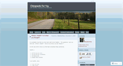Desktop Screenshot of chiroforyou.wordpress.com