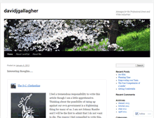 Tablet Screenshot of davidjgallagher.wordpress.com