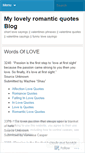 Mobile Screenshot of lovelyromantic.wordpress.com