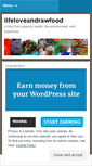 Mobile Screenshot of lifeloveandrawfood.wordpress.com