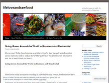 Tablet Screenshot of lifeloveandrawfood.wordpress.com