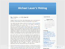 Tablet Screenshot of mrlauer.wordpress.com