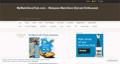 Desktop Screenshot of mymatchboxclub.wordpress.com