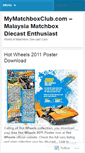 Mobile Screenshot of mymatchboxclub.wordpress.com