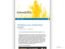 Tablet Screenshot of antesdelfin.wordpress.com