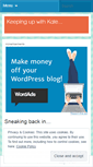 Mobile Screenshot of keepingupwithkate.wordpress.com