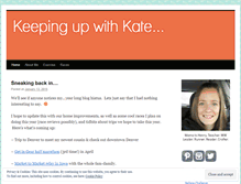 Tablet Screenshot of keepingupwithkate.wordpress.com