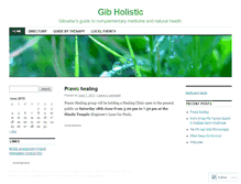 Tablet Screenshot of gibholistic.wordpress.com