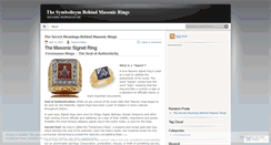 Desktop Screenshot of freemasonrings.wordpress.com
