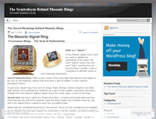 Tablet Screenshot of freemasonrings.wordpress.com