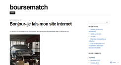 Desktop Screenshot of boursematch.wordpress.com