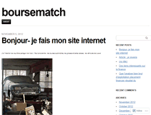 Tablet Screenshot of boursematch.wordpress.com